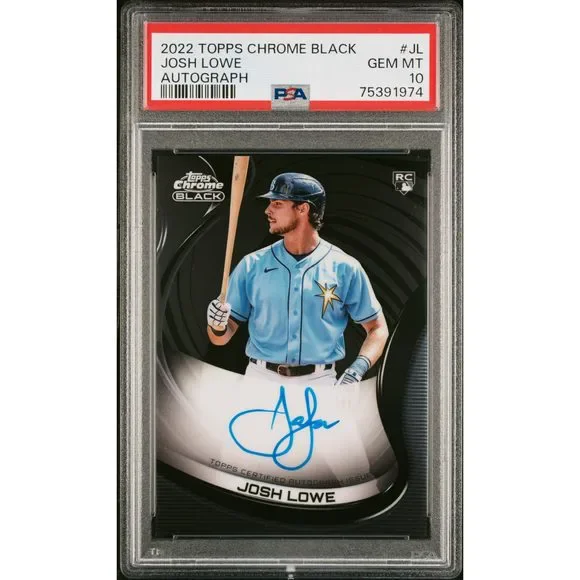 Topps Chrome Black | Toys | 222 Topps Chrome Black Josh Lowe Auto